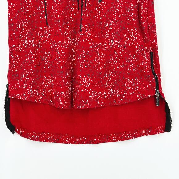 Bare Fox Chicago Bulls Logo Hooded Tank Top Medium Streetwear Paint Splatter NBA - Picture 3 of 9